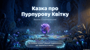 Казка про пурпурову квітку