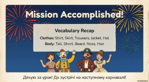 Carnival Day: Describing People and Clothes  Prepare 5