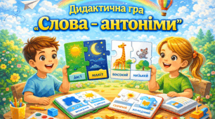 Дидактична гра «Слова-антоніми»