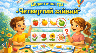 Дидактична гра «Четвертий зайвий»
