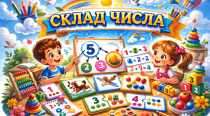 Наочний матеріал «Склад числа» (6,7,8,9,10)