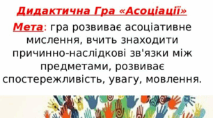 Дидактична гра «Асоціації»