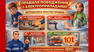 Правила поводження з електроприладами. Презентація PPTX