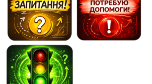 Набір сигнальних карток «Світлофор допомоги»