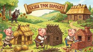 Коректурна таблиця до казки «Троє поросят»