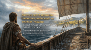 Античні міста-держави – осередки давньогрецької цивілізації на теренах України