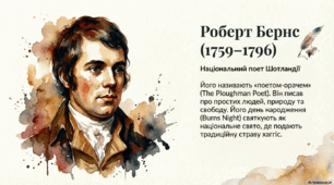 Відеосюжет до вивчення Роберта Бернса «Моє серце в верховині…»