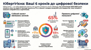 Цифрова безпека. Кібербезпека. Кібергігієна: ваші 6 кроків до цифрової безпеки.