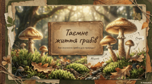 Презентація "Яке значення грибів для природи?" 3 клас