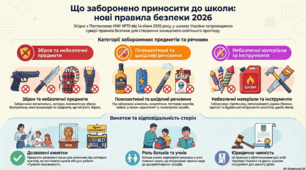 З ЧИМ НЕ МОЖНА ПРИХОДИТИ У ШКОЛУ: нові правила безпеки для учнів 