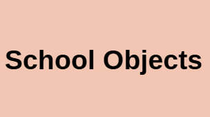 Worksheet "School Objects"