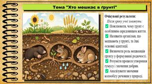 Хто мешкає в ґрунті. Пізнаємо природу. 6 клас. До підручника Гільберг Т.
