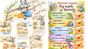 ВЕЛИКДЕНЬ. Пасха. Тематичний тиждень «Від верби до кошика»: адвент-календар завдань.