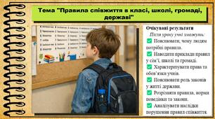 Правила співжиття в класі, школі, громаді, державі. Громадянська освіта. 6 клас. До модельної програми Пометун О.