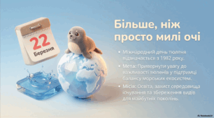 22 березня - Міжнародний день тюленя (International Day Of The Seal)