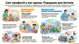 Порадник для батьків "Світ професій у вас вдома"