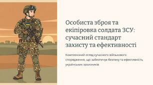 Урок 31 "Особиста зброя та екіпіровка солдата". Модуль 4. Основи дій, комунікації та взаємодії в бою.