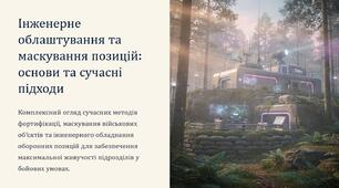 Урок 50 "Інженерне облаштування та маскування позицій". Модуль 5. Орієнтування на місцевості та інженерна фортифікація.