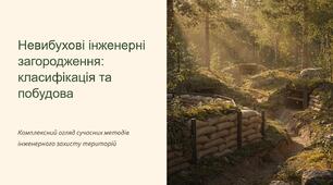 Урок 51 "Невибухові інженерні загородження, їх класифікація та побудова". Модуль 5. Орієнтування на місцевості та інженерна фортифікація.