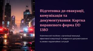 Урок 69 "Підготовка до евакуації, комунікація та документування. Картка пораненого форма DD 1380". Модуль 6. Домедична допомога в умовах бою.