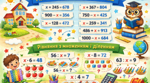 Рівняння для 3 класу