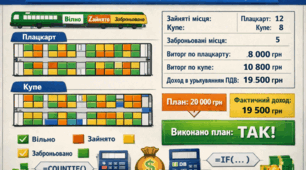 Виконання індивідуальних та групових проектів в програмі Excel