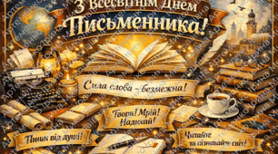 Плакат до Всесвітнього дня ПИСЬМЕННИКА  3 березня (різні розміри на 4 арк, 8 та 9 арк)