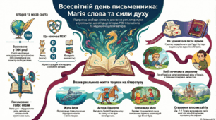 Всесвітній день письменника: інфографіка
