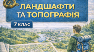7 клас STEM. Ландшафт природній і штучний. Карта, маштаб, топографічні позначення