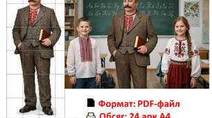 Іван Франко. Фотобутафорія. Ростова фігура Івана Франка