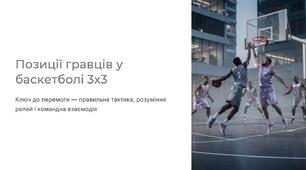 Презентація на тему "Позиції гравців у баскетболі 3х3".