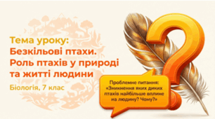 Безкільові птахи. Роль птахів у природі та житті людини. 7 клас НУШ