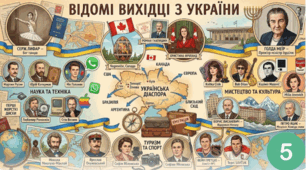Відомі вихідці з України.