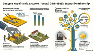 Економічне і соціальне становище населення. Українська кооперація. Просвітні організації краю. Українські політичні організації. Українське народно-демократичне об’єднання. Українська військова організація й Організація українських націоналістів.