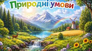 Робочий аркуш "Природні умови" - 8 клас