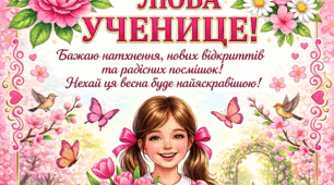 Безкоштовна листівка для ваших учениць