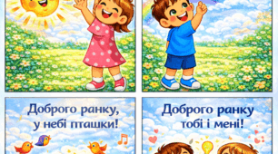 Ранкове вітання для дітей