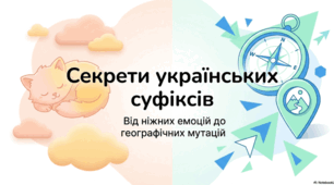 Написання прикметників із суфіксами: -еньк-, -есеньк-, -ісіньк-, -юсіньк-, -ськ-, -зьк-, -цьк- + Путівник Країною Прикметник