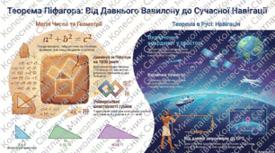 Інфографіка, презентація "Теорема Піфагора"