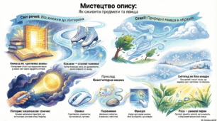 Опис у загадці  (6кл., підручник Н.Голуб)