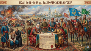 Події 1648–1649 рр. та Зборівський договір.