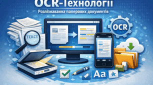 ОCR-технології для розпізнавання паперових документів.