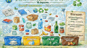 Інтерактивний постер «Всесвітній день переробки» (18 березня): сортування сміття