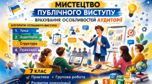 STEM-урок з громадянської освіти: Мистецтво публічного виступу. Врахування особливостей аудиторії