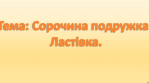 Заняття з малювання. (старша група.)Тема :Сорочина подружка Ластівка.