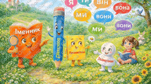 Казка про займенники з малюнком