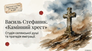 Василь Стефаник "Камінний хрест". Студія селянської душі та трагедія еміграції