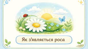 Проєкт "Як з’являється роса"