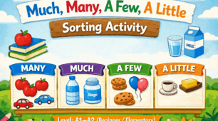 Англійська мова | Much, Many, A Few, A Little - Sorting Activity