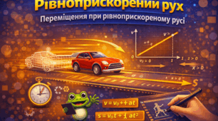 Рівноприскорений рух. Переміщення при рівноприскореному русі